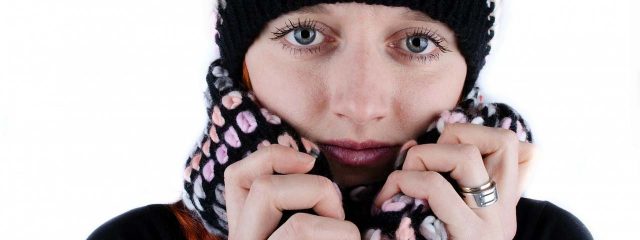 Woman Hat Scarf White Background 1280x480 640x240